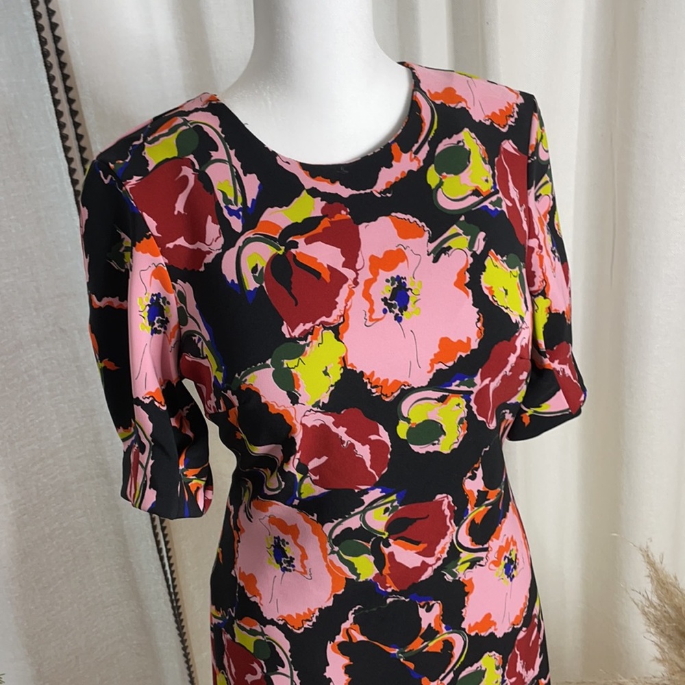 Zara Floral 70s Style Dress Halloween - Picture 3 of 9